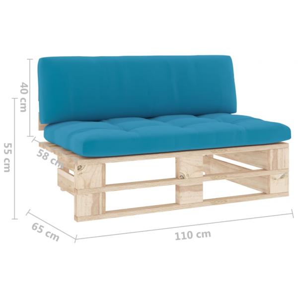 Outdoor-Mittelsofa Paletten Imprägniertes Kiefernholz