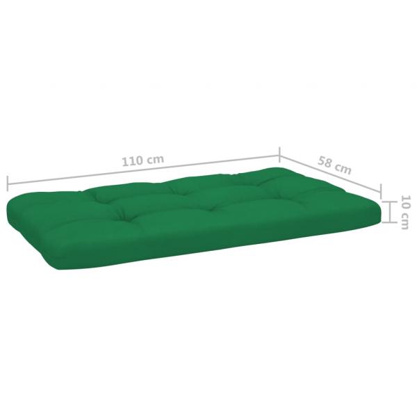 Outdoor-Mittelsofa Paletten Imprägniertes Kiefernholz Grau