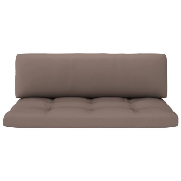 Outdoor-Mittelsofa Paletten Kiefernholz Imprägniert Weiß