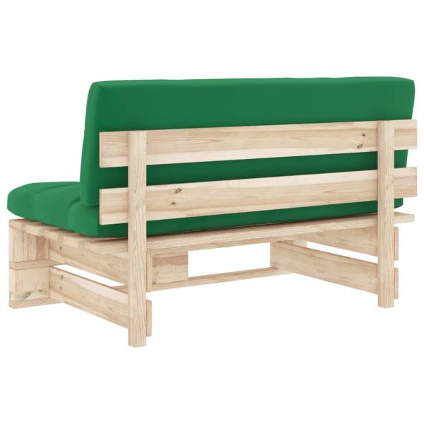 Outdoor-Mittelsofa Paletten Imprägniertes Kiefernholz