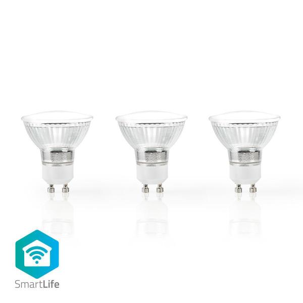 ARDEBO.de - SmartLife-LED-Glühbirne | Wi-Fi | GU10 | 330 lm | 5 W | Warmweiss | 2700 K | Android? / IOS | PAR16 | 3 Stück