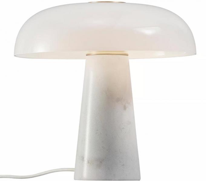 ARDEBO.de Nordlux Glossy Tischlampe, E27, 15W, Opal weiß (2020505001)