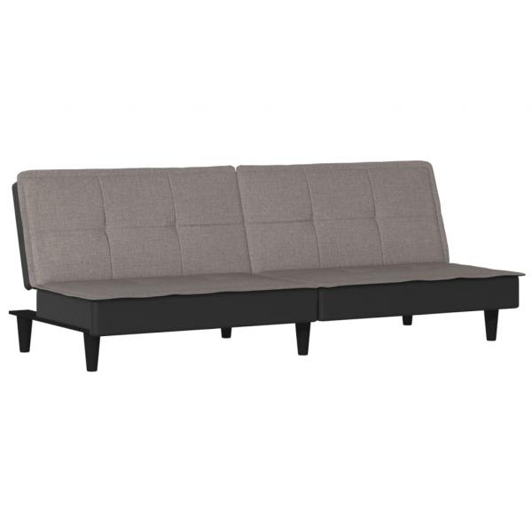 Schlafsofa Taupe Stoff