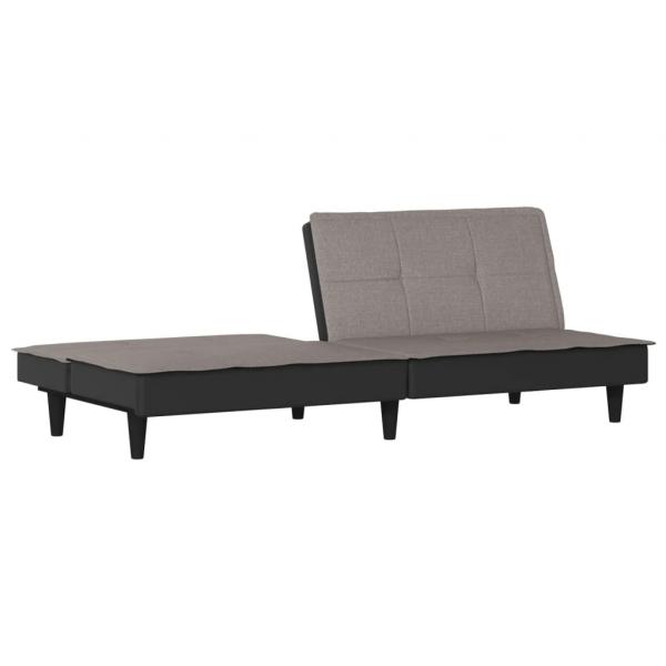 Schlafsofa Taupe Stoff