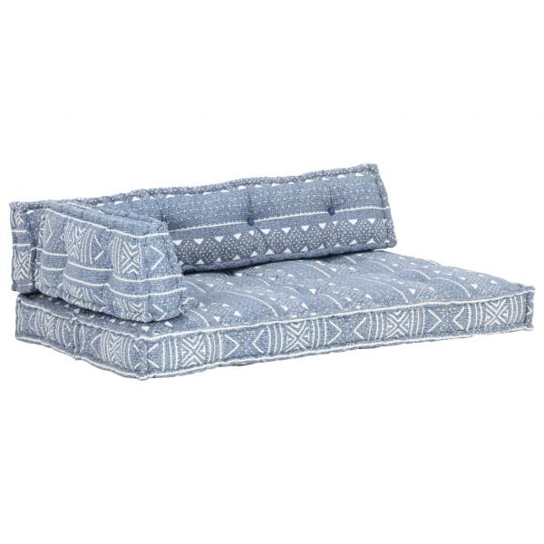 Palettensofa-Auflage Indigo Stoff Patchwork