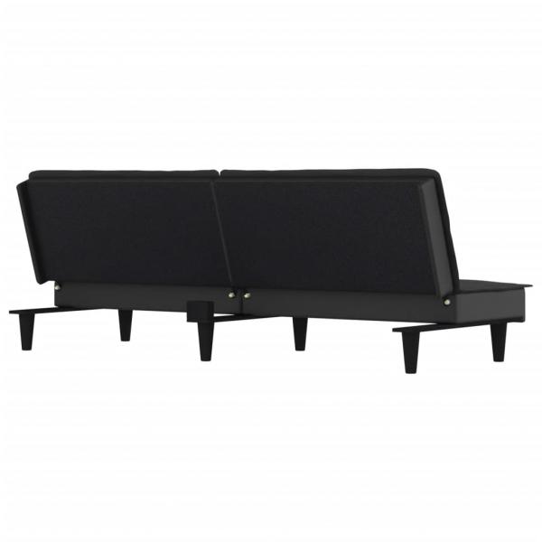 Schlafsofa Schwarz Stoff