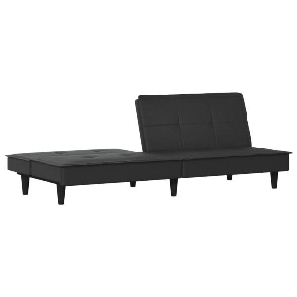 Schlafsofa Schwarz Stoff