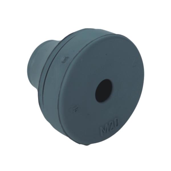 ARDEBO.de - Quickseal Kabeleinführungstülle für M16, Dunkelgrau RAL 7001 Kabel Ø 5.0-9.0 mm