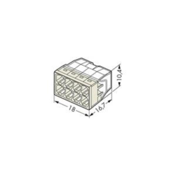 WAGO Kontakttechnik WAGO Stecklemmen 8x0,5-2,5mm²  (50 ST)