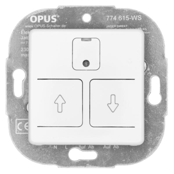 OPUS El.Rollladensch.24-auto., pw mit Abdeckung 230V, max. 750VA