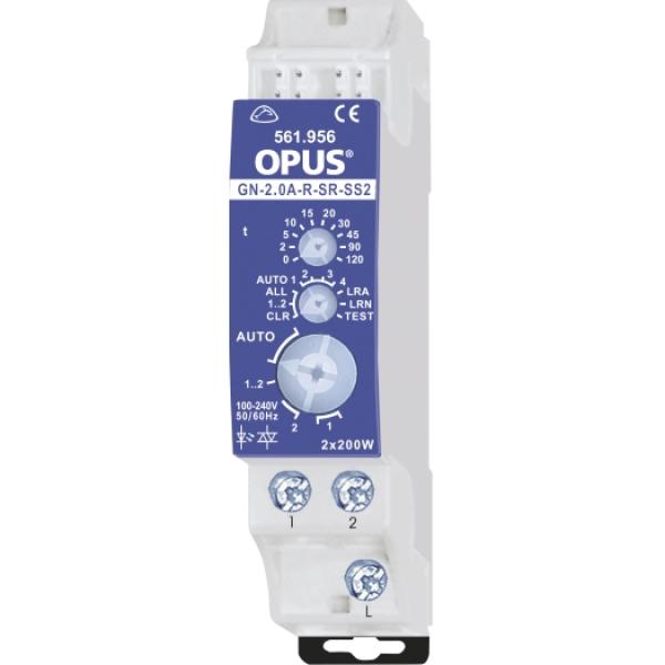 OPUS-GREENNET 2.0-Aktor-REG,2-f.Stromstoß -Relais 200W je S, geräuschlos