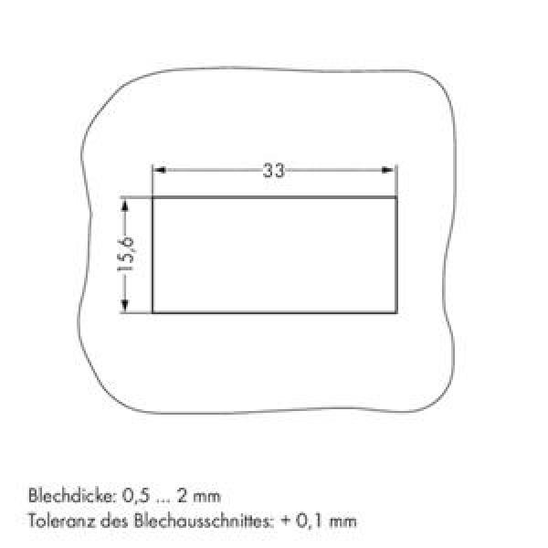 WAGO Kontakttechnik Buchse Snap-In-Ausführung 3-polig schwarz (100 ST)