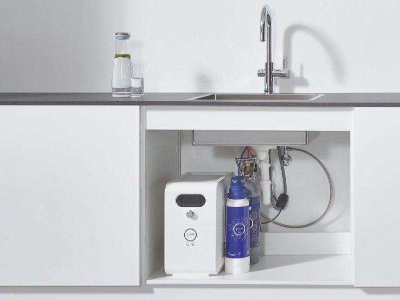 GROHE Blue Professional C-Auslauf Set, Bluetooth/WIFI, supersteel (31302DC2)