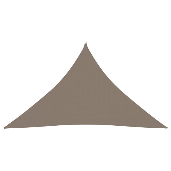 ARDEBO.de - Sonnensegel Oxford-Gewebe Dreieckig 5x5x6 m Taupe