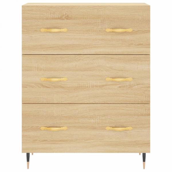 Highboard Sonoma-Eiche 69,5x34x180 cm Holzwerkstoff