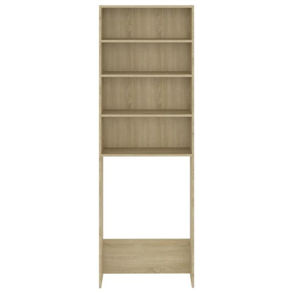 Waschmaschinenschrank Sonoma-Eiche 64x24x190 cm