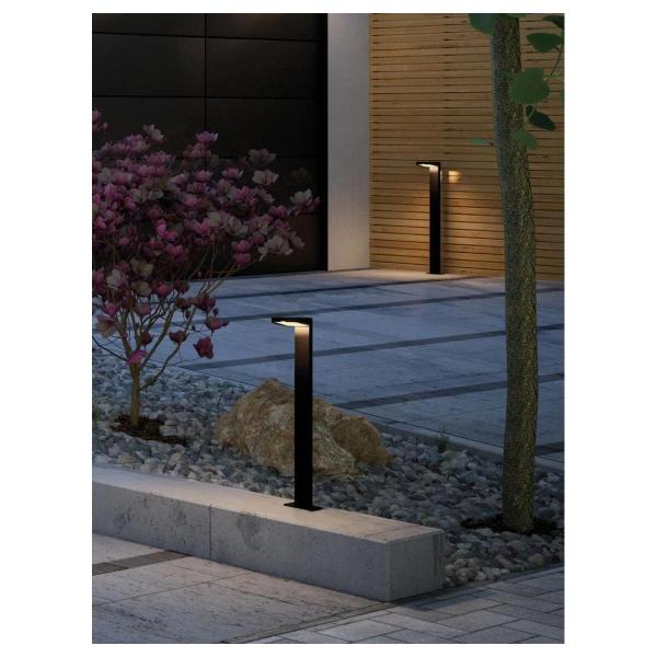 Paulmann Solar LED Pollerleuchte Ryse Bewegungsmelder IP44 3000K 30lm, anthrazit (94249)