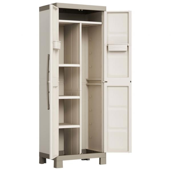 Keter Universalschrank Excellence Beige und Taupe 182 cm