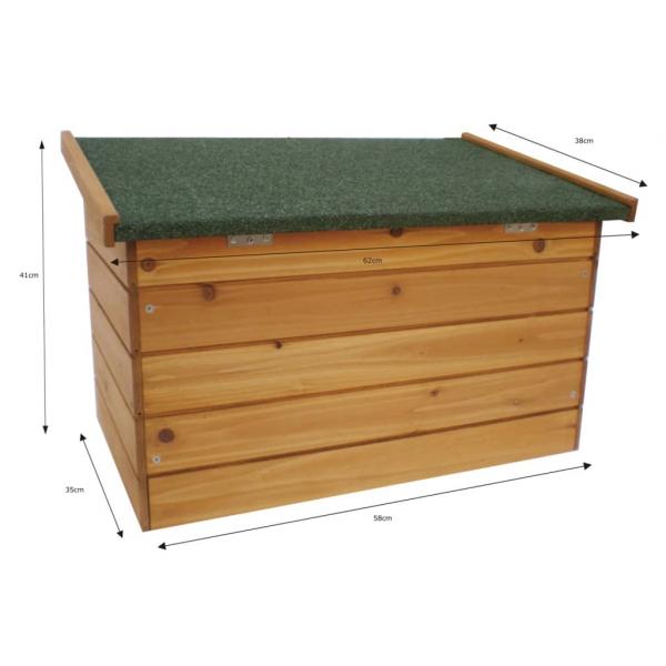 @Pet Legenest für Hühnerstall 62x38x41 cm Holz Braun