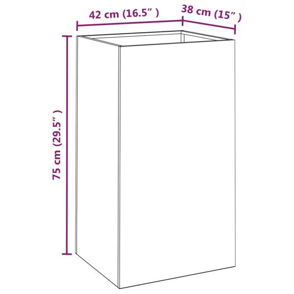 Pflanzkübel 42x38x75 cm Cortenstahl