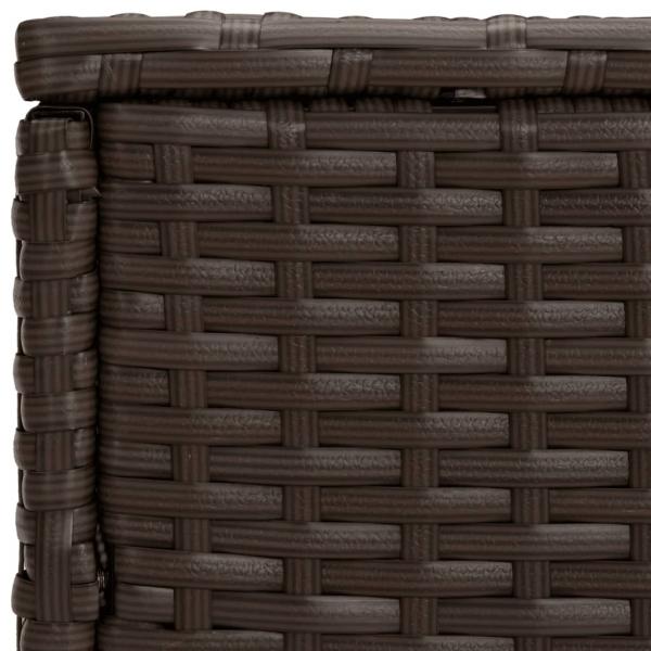 Beistelltische 3 Stk. Braun Poly Rattan