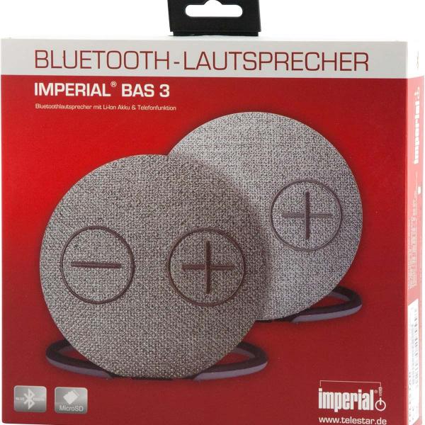 BAS 3 Kabelloser Bluetooth 4.2 Stereo-Lautsprecher mit gewebter Baumwolloberfläche