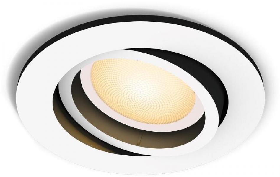 Philips Hue White Ambiance Spot Milliskin, LED, GU10, 400lm, IP20, 4,2W, weiß (929003811001)