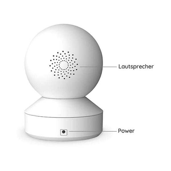 Reolink E Series E340 5 MP Dualband-WLAN, intelligente Überwachungskamera, Schwenk-und Neigefunktion, 3x optischer Zoom, weiß