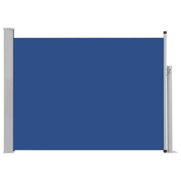 Ausziehbare Seitenmarkise 120×500 cm Blau