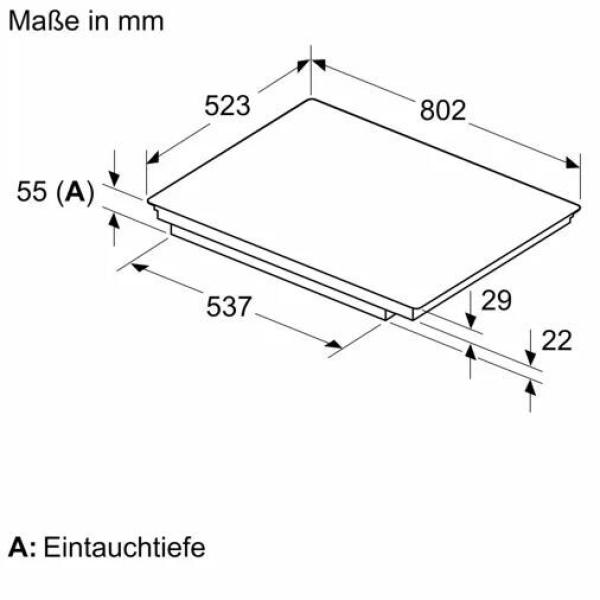 Neff BTX48PIB0 N30/N70 A+ Backofen-Set (B2CCJ7AK3 + T58SHF1L0) mit Induktionskochfeld, 60 cm breit, 71 L, Pyrolyse, TouchControl, schwarz/Edelstahl