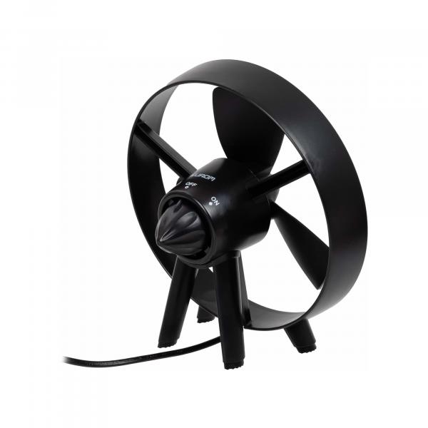 Eurom Safe-blade fan black Bodenventilator, 18W, mit weichen Gummiblättern, schwarz (385038)