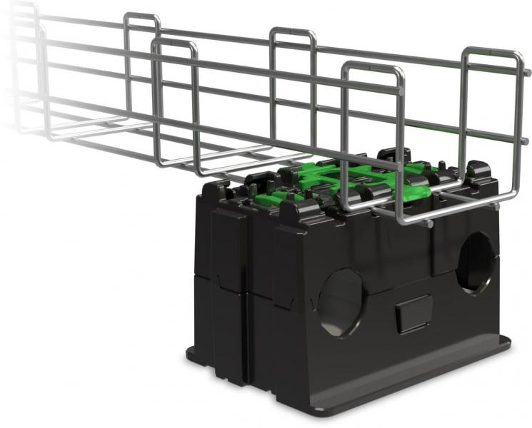 K2 Systems PVX Multimount Complete, Dachstütze für Drahtgitter/Rohre, UV-beständig (2003137)