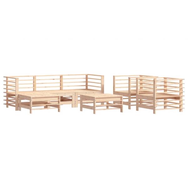 7-tlg. Garten-Lounge-Set Massivholz Kiefer