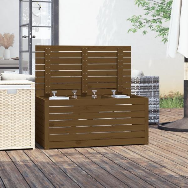 Gartenbox Honigbraun 101x50,5x46,5 cm Massivholz Kiefer