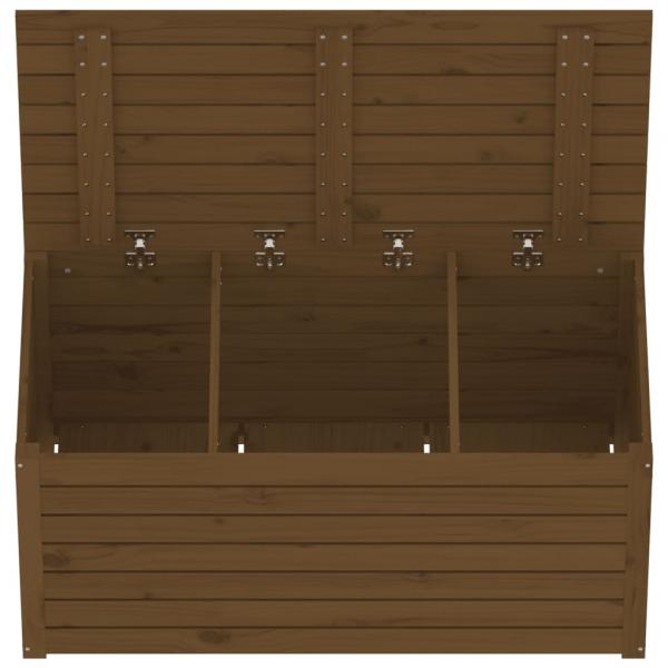 Gartenbox Honigbraun 101x50,5x46,5 cm Massivholz Kiefer