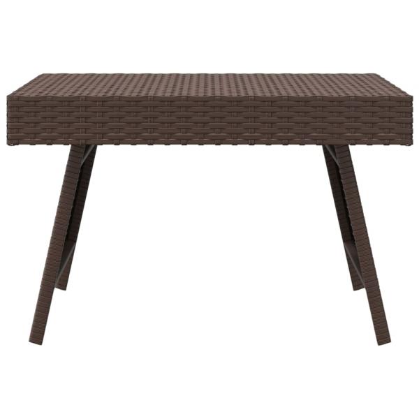 Beistelltisch Klappbar Braun 60x40x38 cm Poly Rattan