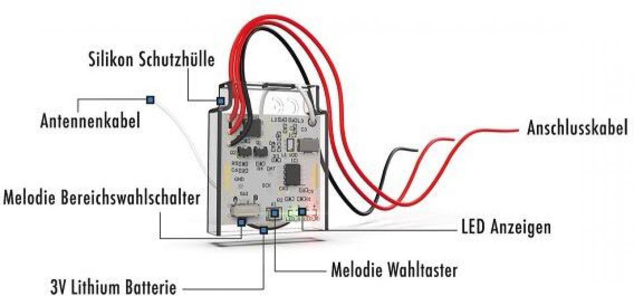 M-E BELL-556-TX "Aus Kabel mach Funk" - Micro Converter 3: Klingelsignal weiterleiten per Funk (41385)