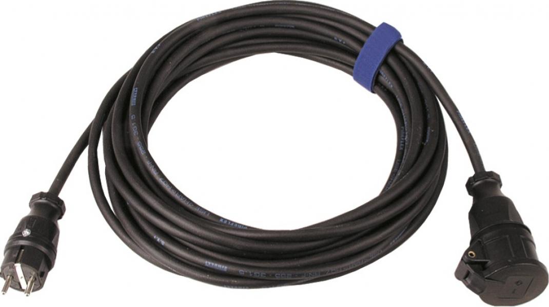 ARDEBO.de - Verl.H07RN-F 3G1,5, 10m sw H07RN-F 3G1,5 qmm, VG-Stecker+