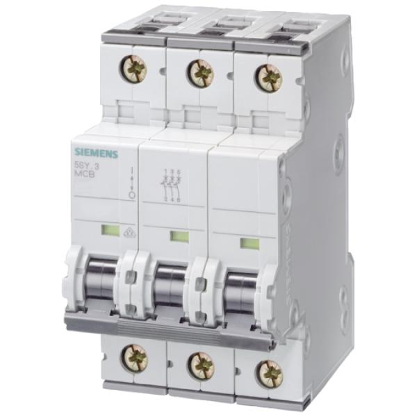 Siemens Leitungsschutzschalter, 400 V, Icn: 10 kA, 3P, Icu: 20 kA, C-Char, In: 16 A