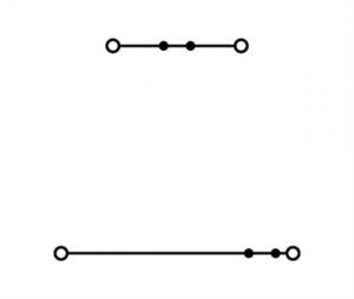 WAGO Kontakttechnik Doppelstockklemme Durchgangs-/Durchgangsklemme L/L 2.5 mm² grau (50 ST)