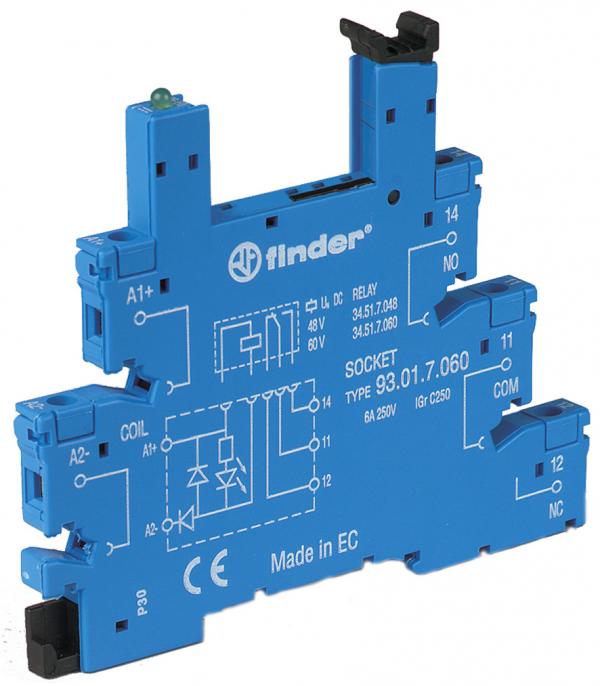 ARDEBO.de - Fassung mit Schraubanschlüssen, für Relais 34.51 oder 34.81, für 6 bis 24 V DC