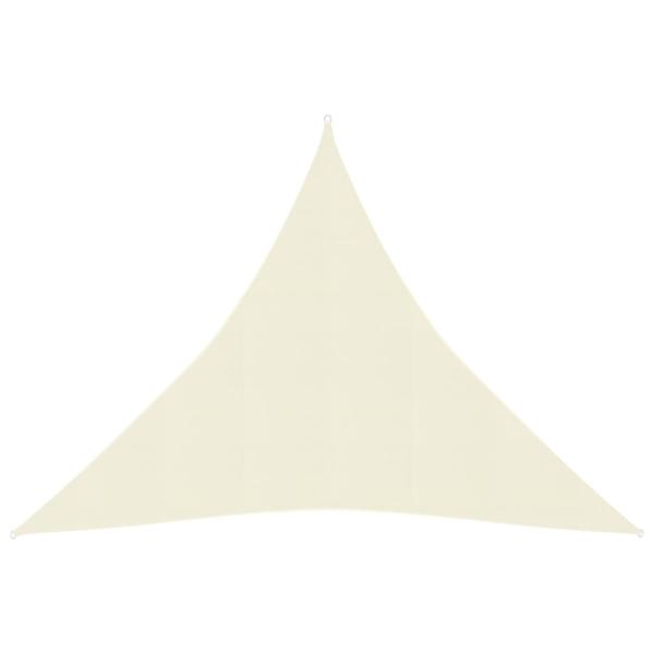 ARDEBO.de - Sonnensegel 160 g/m² Creme 3x3x3 m HDPE