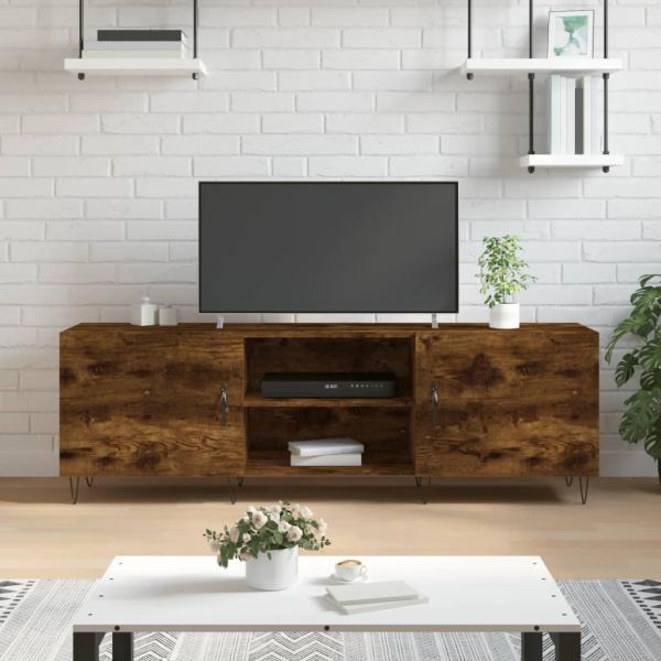 ARDEBO.de - TV-Schrank Räuchereiche 150x30x50 cm Holzwerkstoff