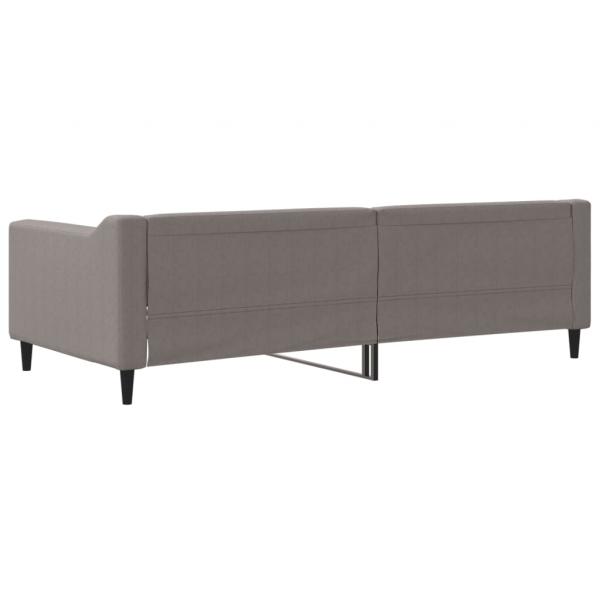 Tagesbett Taupe 90x200 cm Stoff