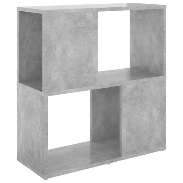 Bücherregal Betongrau 60x24x63 cm Holzwerkstoff