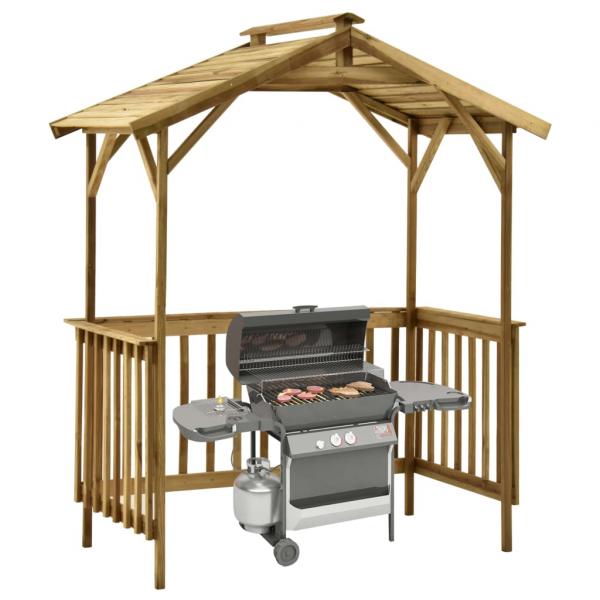 Grillpavillon Kiefernholz Imprägniert 163,5x93x210 cm