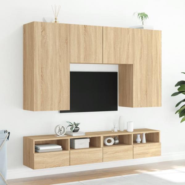 TV-Wandschrank Sonoma-Eiche 100x30x30 cm Holzwerkstoff