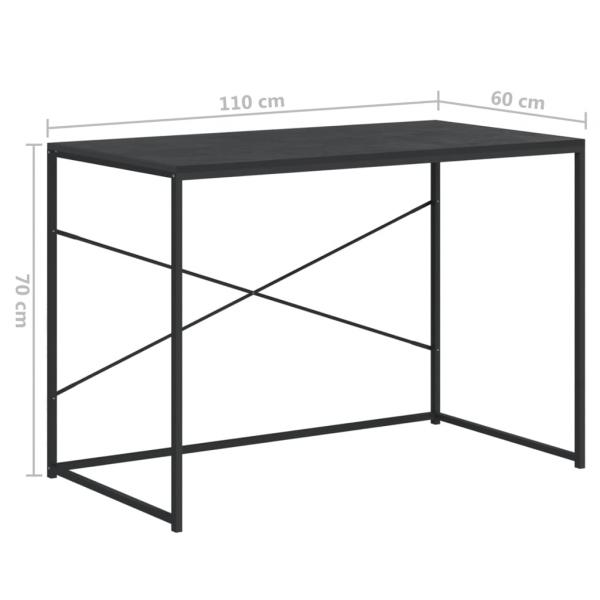 Computertisch Schwarz 110x60x70 cm Holzwerkstoff