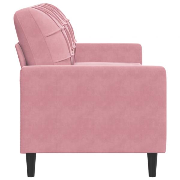 3-Sitzer-Sofa Rosa 180 cm Samt