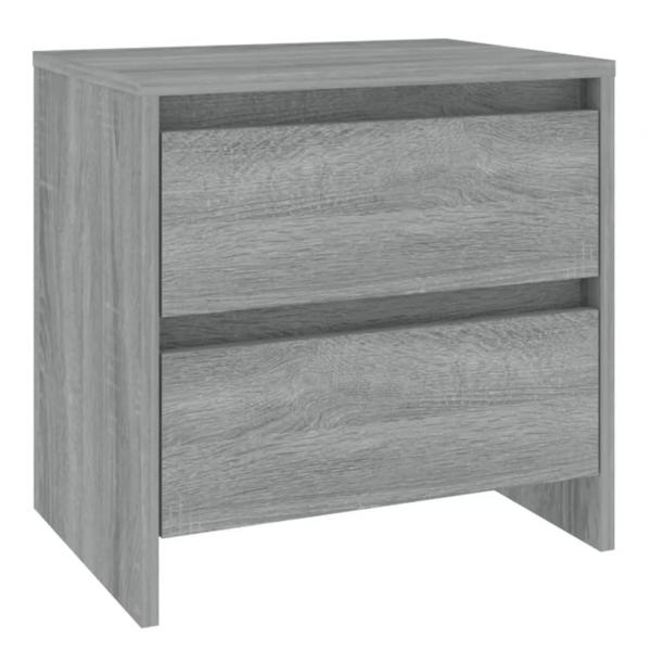 Nachttisch Grau Sonoma 45x34,5x44,5 cm Holzwerkstoff